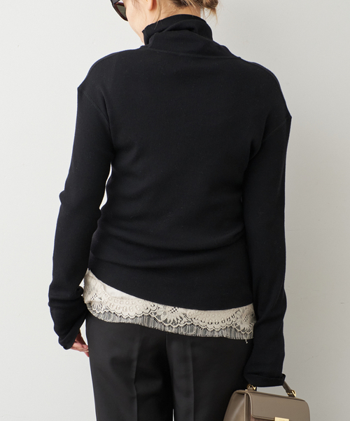 ドゥーズィエムクラス　 rib タートル　ニット ドゥーズィエムクラス rib タートル ニット Deuxieme Classe