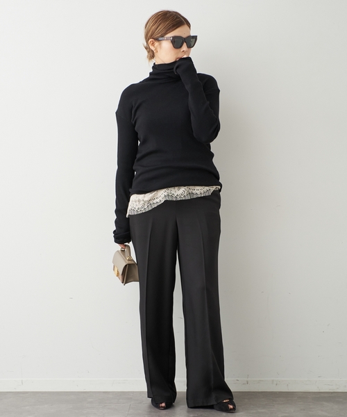 定番★ドゥーズィエムクラス　ribタートル　ネイビー 中古・古着通販】DEUXIEME CLASSE (ドゥーズィエム クラス) rib