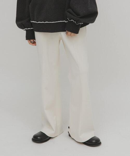 KBF（ケービーエフ） パンツ イージーフレアパンツ レディース