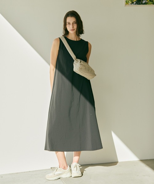 「Julier Yoga and Relax」 ノースリーブワンピース FREE ベージュ レディース_画像7