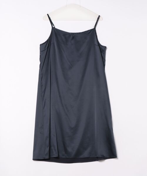 「Rose Tiara」 半袖ワンピース 42 ネイビー レディース_画像3