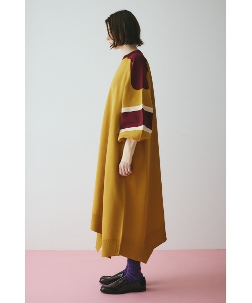 HeRIN.CYE ワンピース Line sleeve knit dress ラインスリーブニット
