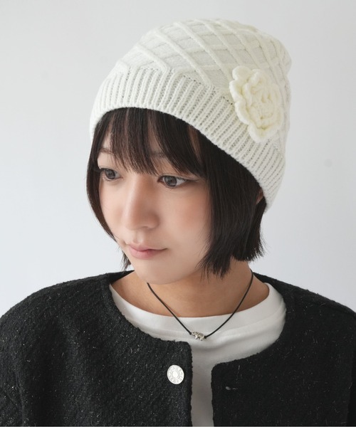 SORUTT（ソルト） ニット帽 ニットキャップ 「 」 ローズ ムード