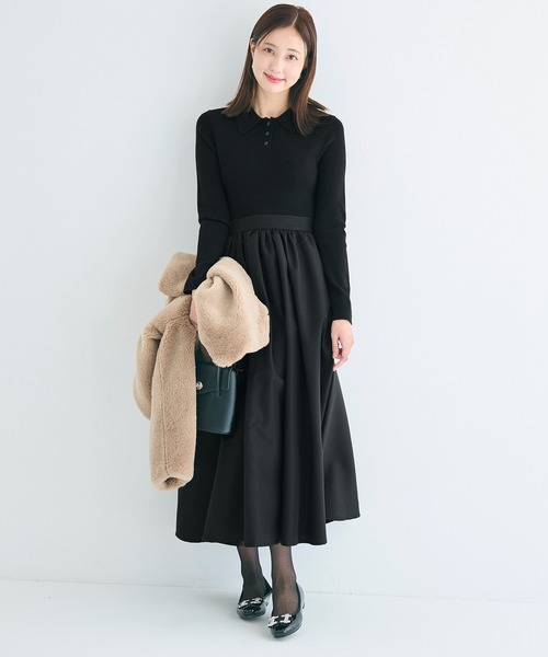 coca（コカ） ワンピース ポロニットドッキングワンピース : ZOZOTOWN