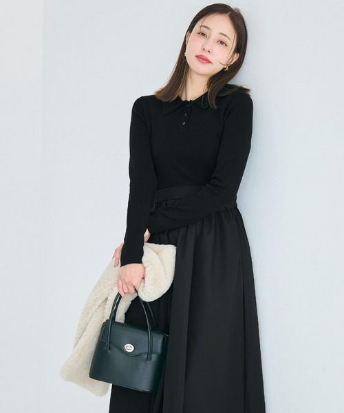 coca（コカ） ワンピース ポロニットドッキングワンピース : ZOZOTOWN