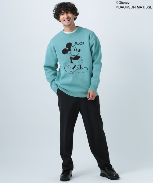 「JACKSON MATISSE」 長袖ニット FREE スカイブルー メンズ_画像2