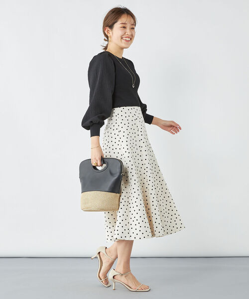 「NOLLEY'S」 長袖ニット 38 アイボリー レディース_画像3
