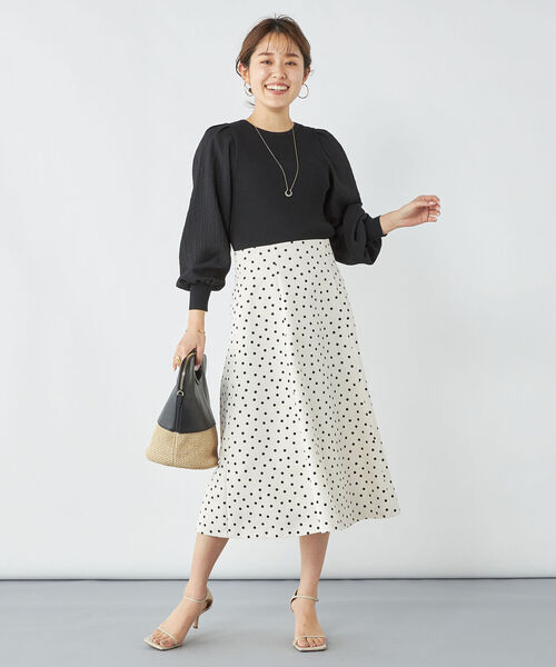 「NOLLEY'S」 長袖ニット 38 アイボリー レディース_画像5