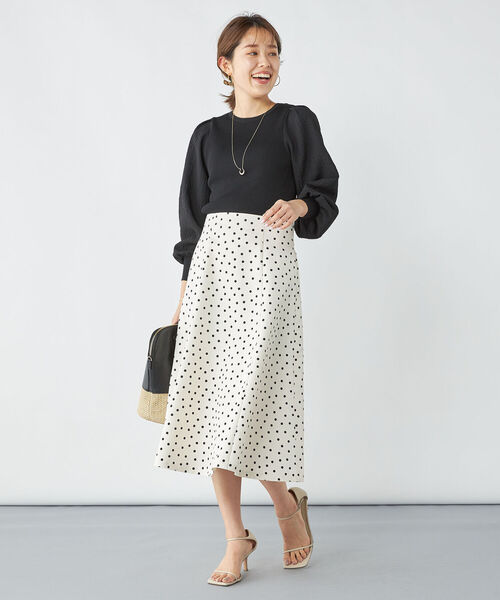 「NOLLEY'S」 長袖ニット 38 アイボリー レディース_画像6