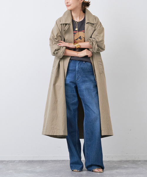 Deuxieme Classe トレンチコート カーキ きれいめ Deuxieme Classe（ドゥーズィエムクラス） トレンチコート FREE カーキ