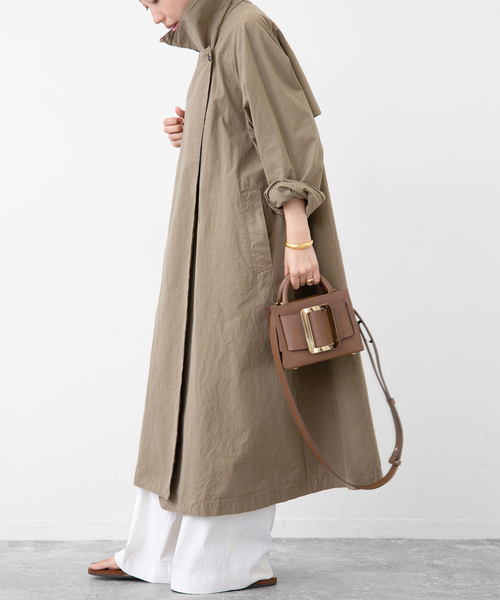 Deuxieme Classe トレンチコート カーキ きれいめ Deuxieme Classe（ドゥーズィエムクラス） トレンチコート FREE カーキ