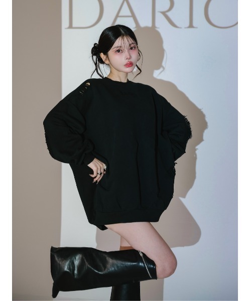 Darich（ダーリッチ） スウェットカットソー FREE ホワイト レディース