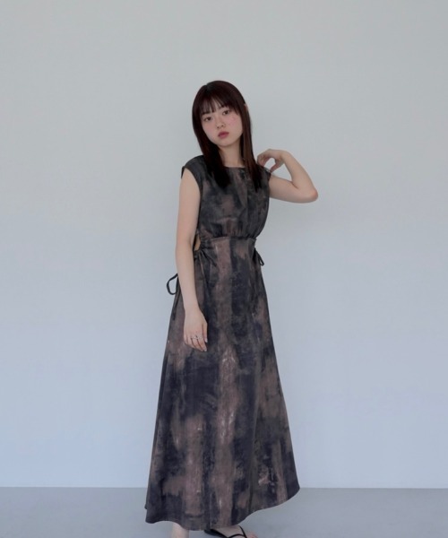 「Uenui」 ノースリーブワンピース FREE ブラウン レディース_画像3