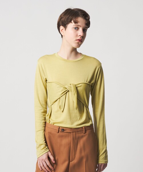 ＜6(ROKU)＞ビスチェ 6 tシャツ 「6(ROKU)」ビスチェ トップス イエロー レディース