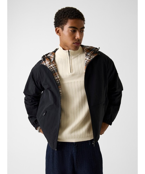 ナイロンジャケット GUESS JEANS Reversible Packable Hoodie