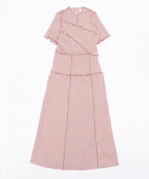 「SNIDEL」 半袖ワンピース 1 ピンク レディースの画像
