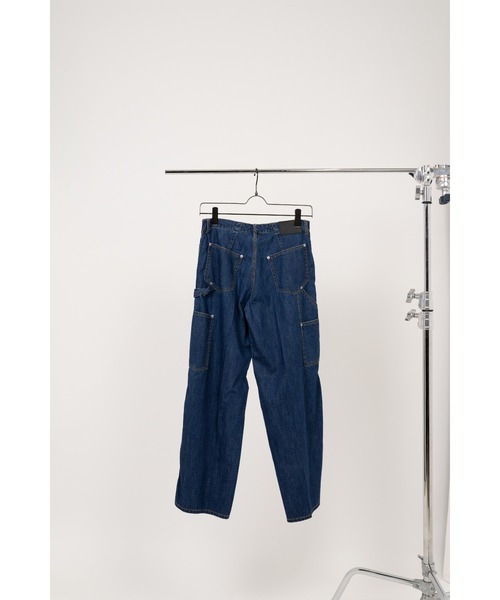 スラックス パンツ Double Knee Linen Jeans レディース メンズの画像