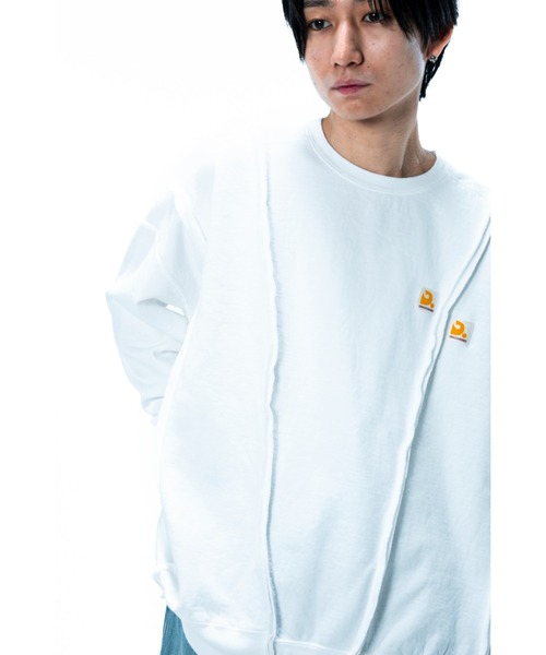 RECOGNIZE レコグナイズ クルーネック トレーナー ライトブルー XL DISCOVERED（ディスカバード） トレーナー スウェット Docking Logo