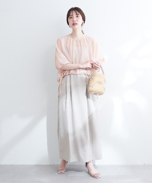「natural couture」 キャミソールワンピース FREE ピンク レディース_画像2