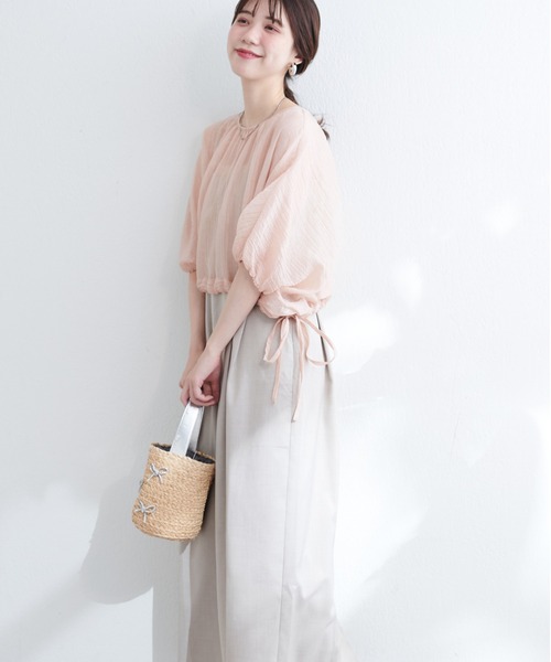 「natural couture」 キャミソールワンピース FREE ピンク レディース_画像4