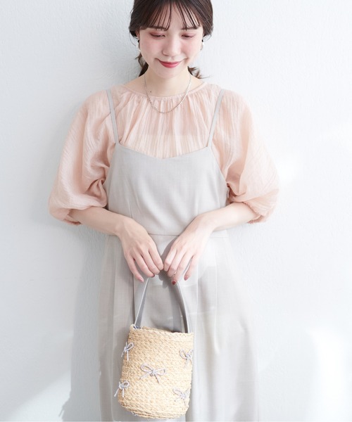 「natural couture」 キャミソールワンピース FREE ピンク レディース_画像8