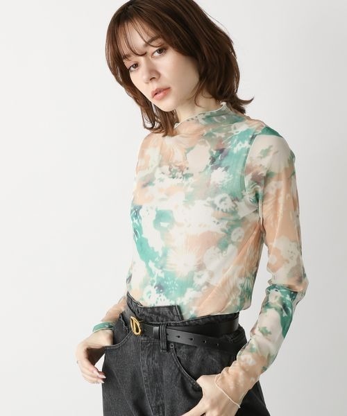 「JEANASIS」 長袖カットソー FREE ブルー系その他 レディース_画像4