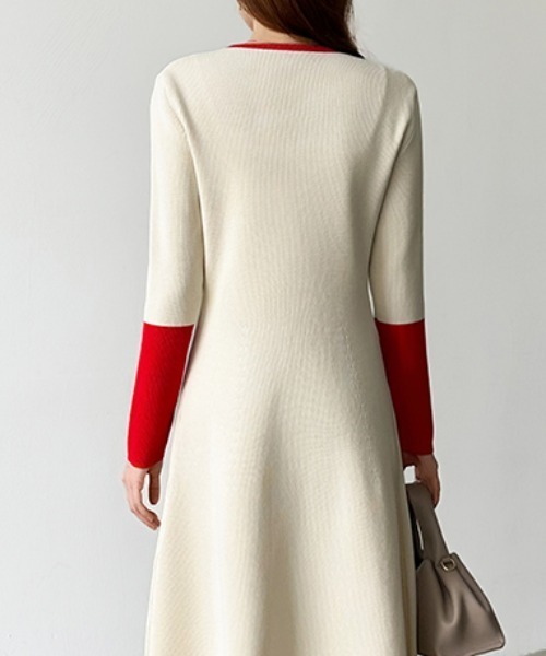 「COCOMOMO」 長袖ワンピース FREE グレー レディース_画像9