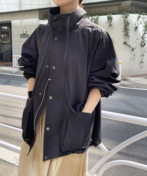 「Spick \u0026 Span」 ナイロンブルゾン - ブラック レディースの画像