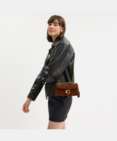 COACH タビー 20 キルティング ショルダーバッグ　ブラック　ゴールド金具 COACH（コーチ） ショルダーバッグ バッグ タビー ショルダー バッグ
