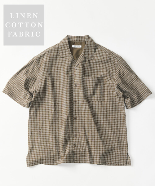 FREAK'S STORE（フリークスストア） シャツ 半袖 LINEN COTTON OPEN