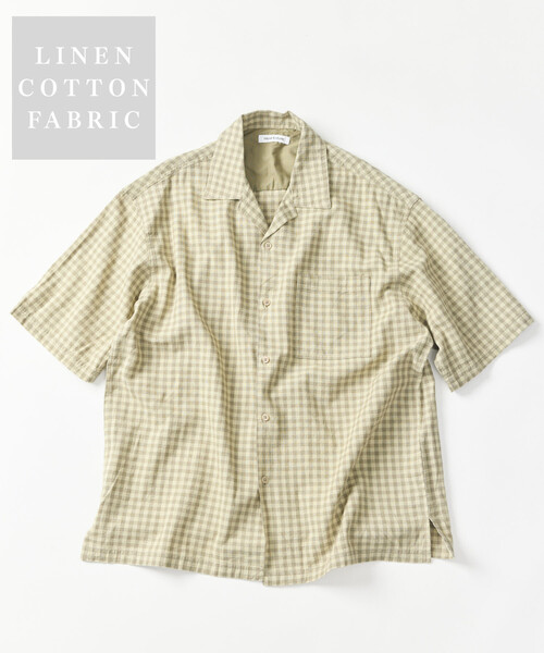 FREAK'S STORE（フリークスストア） シャツ 半袖 LINEN COTTON OPEN