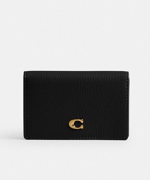 COACH コーチ カードケース ケース 小銭入れ 黒 ブラック COACH（コーチ） カードケース ONE ブラック系その他 レディース