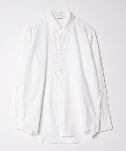 AURALEE 長袖カットソー　白　サイズ4 AURALEE（オーラリー） 長袖シャツ 4(M) ホワイト メンズ : ZOZOTOWN