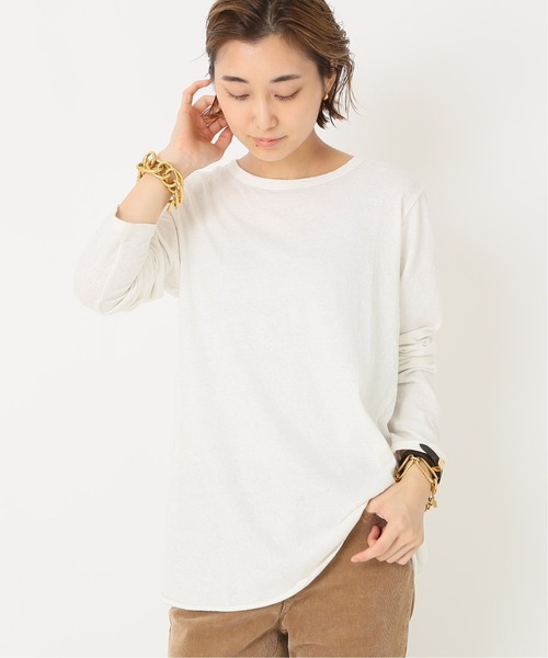 「Deuxieme Classe」 長袖カットソー - ベージュ レディース_画像7
