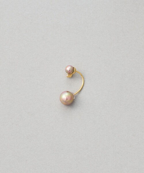 ピアス 「アークピアス」 パール×ジルコニア レディースの画像