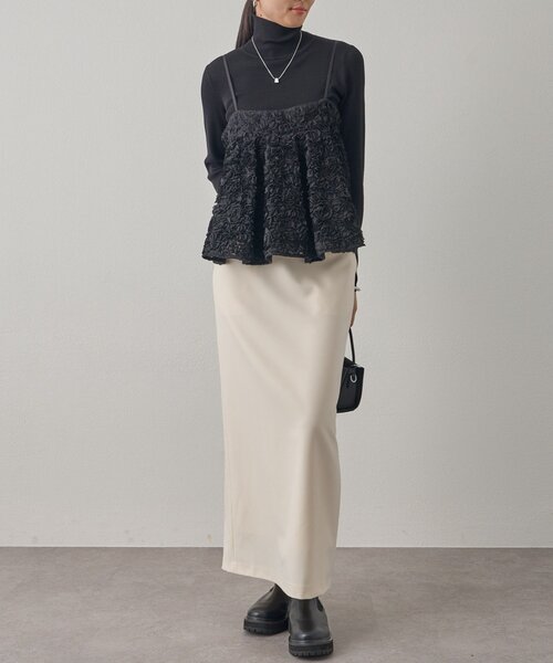 「LOUNGEDRESS」 タイトスカート SMALL アイボリー レディース_画像3