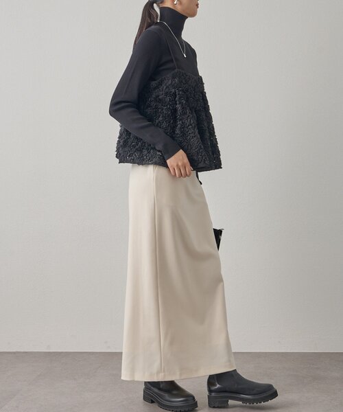 「LOUNGEDRESS」 タイトスカート SMALL アイボリー レディース_画像5