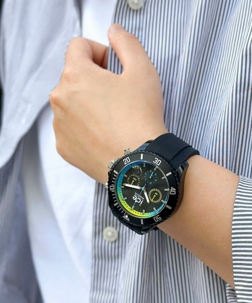 「ICE WATCH」 アナログ腕時計 LARGE ブラウン メンズ_画像9