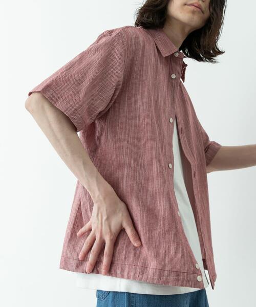 URBAN RESEARCH Sonny Label シャツ 半袖 ミニ千鳥格子コンパクト