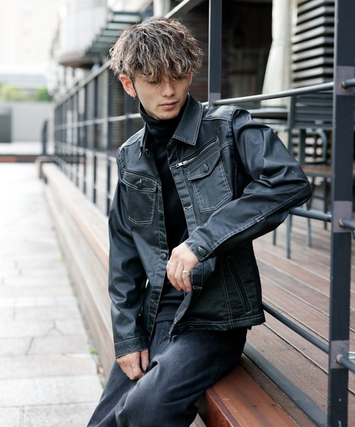 「London Denim」 デニムジャケット MEDIUM ブラック メンズ_画像3