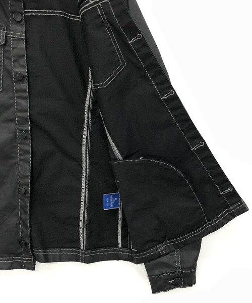 「London Denim」 デニムジャケット MEDIUM ブラック メンズ_画像6