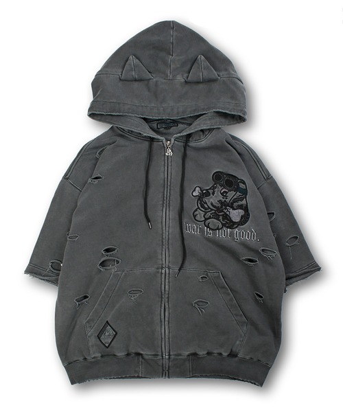 ガルフィー GALFY パーカー GALFY（ガルフィー） ジップアップパーカー X-LARGE ブラック メンズ
