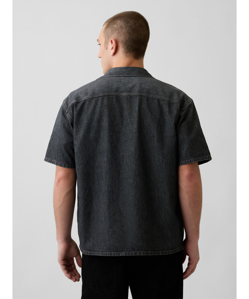 GAP（ギャップ） シャツ 半袖 デニム リラックスフィットシャツ メンズ