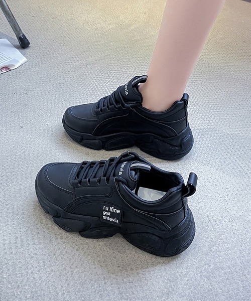 「Miniministore」 ローカットスニーカー 23.5cm ブラック レディース_画像7