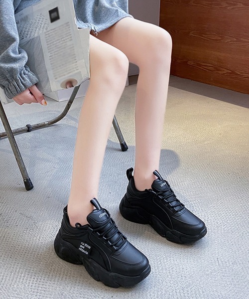 「Miniministore」 ローカットスニーカー 23.5cm ブラック レディース_画像8