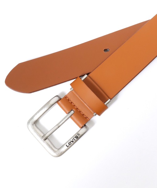 Levi's（リーバイス） ベルト 入学式 Leather Belt/35mm 牛革 スクエア