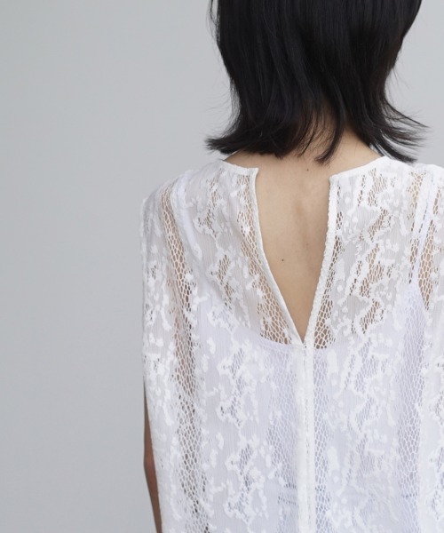 KAIKO タンクトップ ノースリーブ SLEEVELESS TOP PYTHONLACE
