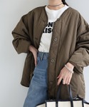 ジャケット ノーカラージャケット オーバーサイ...の詳細画像5