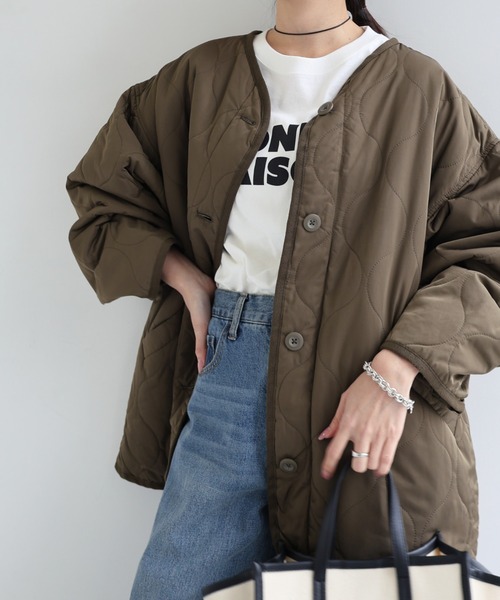 andme（アンドミー） ジャケット ノーカラージャケット オーバーサイズ