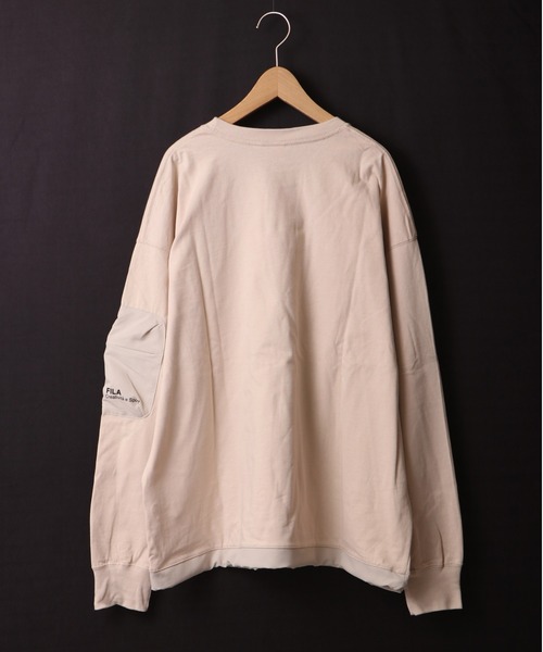 FILA HERITAGE tシャツ heritage ワンポイントロゴプリント 袖